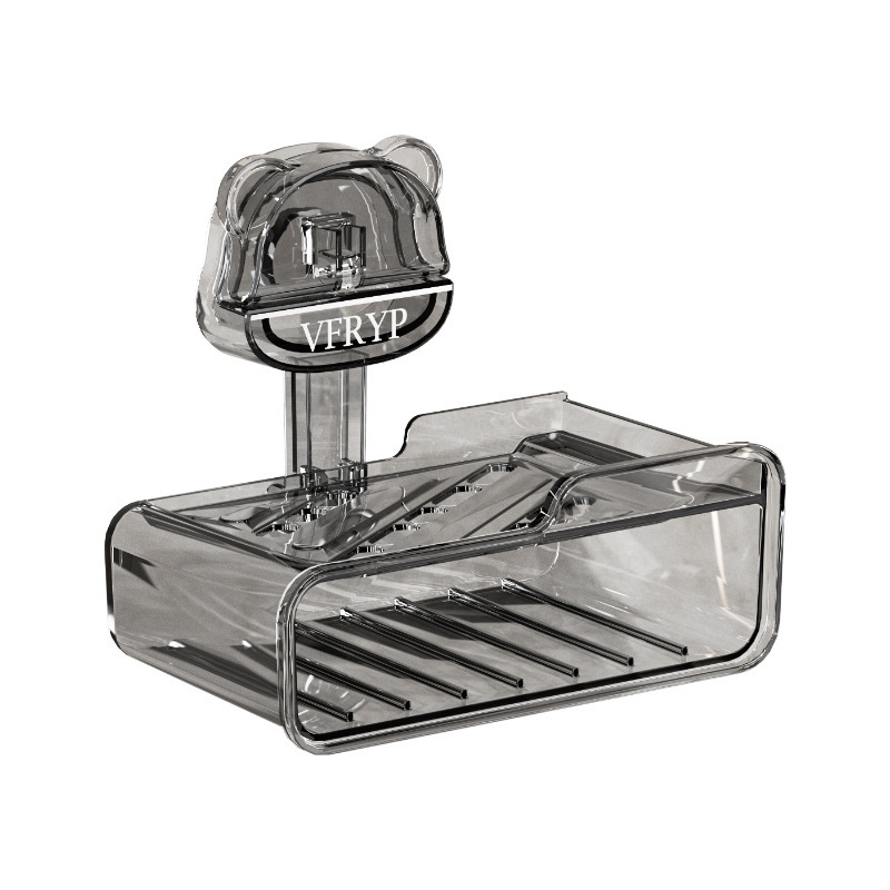 Držač sapuna sa usisnom čašom - zidni, bez bušenja, s spužvicom za brisanje; ABS plastika; 197,2 g; 100 kom.; Autonomy