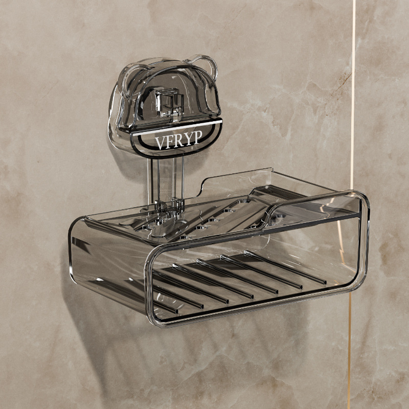 Držač sapuna sa usisnom čašom - zidni, bez bušenja, s spužvicom za brisanje; ABS plastika; 197,2 g; 100 kom.; Autonomy