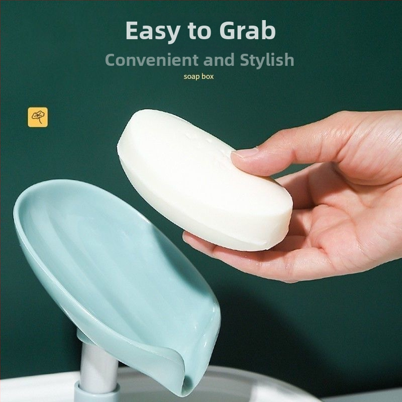 Plastový nástenný držiak na mydlo so sacou a odkvapkávacím tanierom