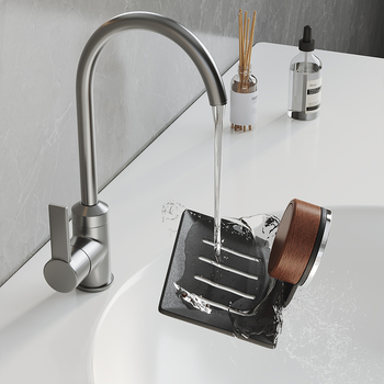 Fémes szappantartó falra szerelhető szívókoronggal, Sea Shark