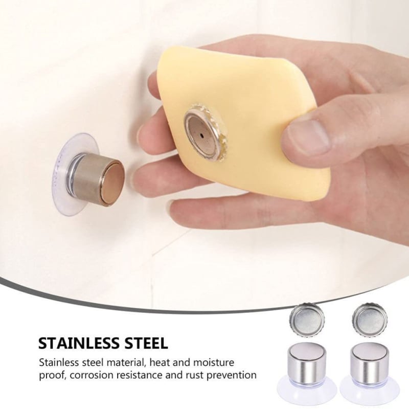 Стенно магнитно държало за сапун с вакуумна вендуза – без пробиване, опаковка 200 бр.