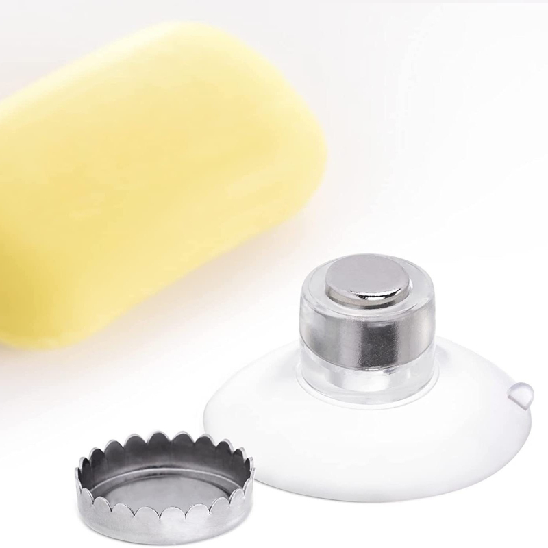 Стенно магнитно държало за сапун с вакуумна вендуза – без пробиване, опаковка 200 бр.