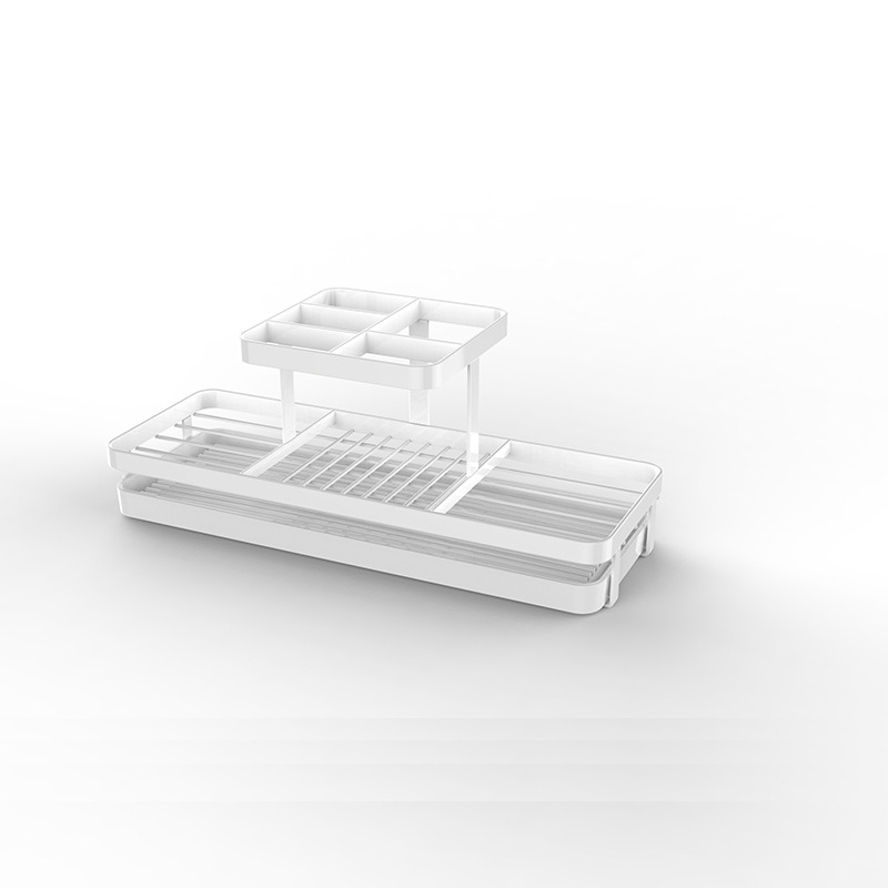 Fogkefetartó UV-sterilizálással, fém, vákuumos rögzítés, 3 rekesz, fürdőszoba
