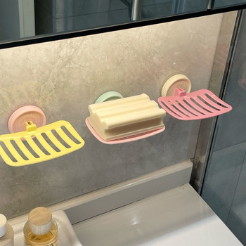 Fürdőszobai szappantartó, műanyag, dopamin-stílus, fúrás nélküli, fedél nélkül