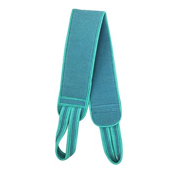 Háromrészes fürdőlepedő készlet hátsó szalaggal, iszapos kesztyűkkel és hátas golyóval