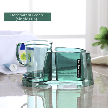 Fogkefetartó, műanyagból, dupla pohárral, fürdőszobai tároló, szerelés egyéb módszerekkel