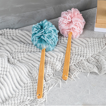 Mount Everest bambusz fogantyújú fürdőecset, hosszú nyéllel, lágy habzású, magas kategóriás