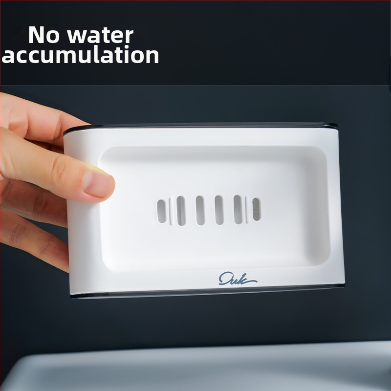 Műanyag szappontartó fürdőszobához, nagy kapacitású, Ou Youke márka, logóval