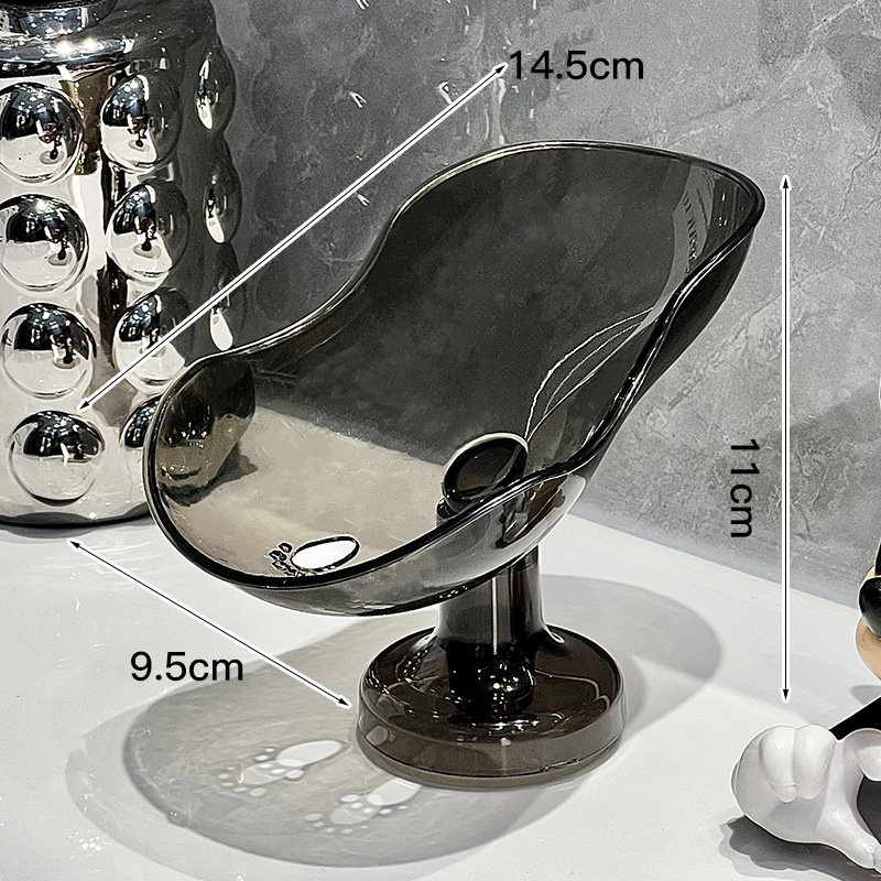 Сапунена поставка със suction cup, наклонена мултифункционална, без натрупване на вода, пластмасова