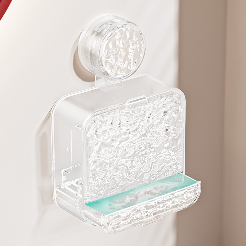 imega Nástenná nádoba na mydlo so sacím krúžkom, bez vŕtania, ABS, kód Y3927