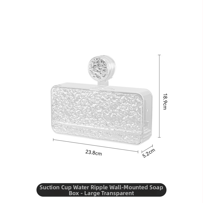 imega Nástenná nádoba na mydlo so sacím krúžkom, bez vŕtania, ABS, kód Y3927