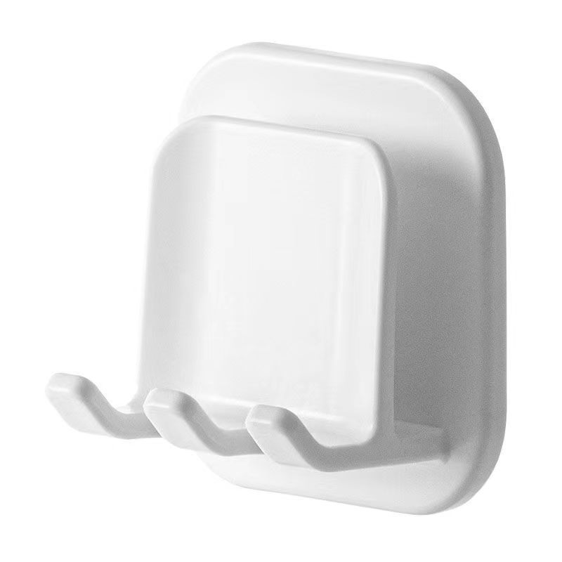 Fali fogkefetartó lyukasztás nélkül, műanyagból, porvédő pohárral