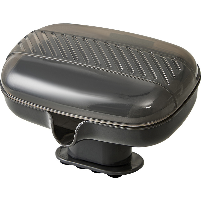 Fürdőszobai szappantartó doboz suction cup alapú, fedéllel – PP anyag; Márka Qj; 80 db; Import nélkül