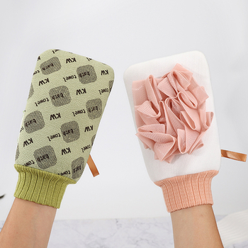 Bath King rukavice za kupanje — dvostranske, guste, dvostrane namjene (Brand Bath King; Materijali PE i rayon; Prilagođavanje dostupno; Privatna oznaka moguća; Namjena: Opća)