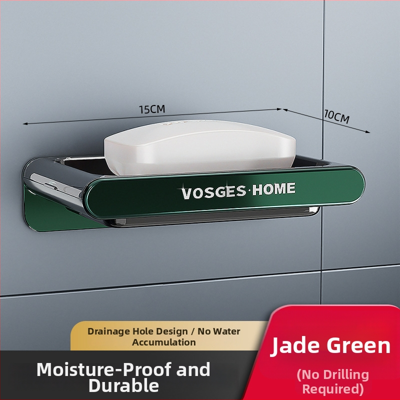 Raft de drenaj pentru săpun montat pe perete — plastic, mediu, fără capac, fără ventuză, logo imprimat