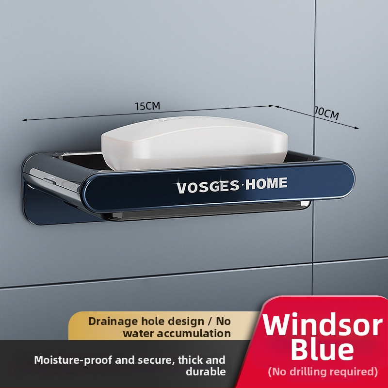 Raft de drenaj pentru săpun montat pe perete — plastic, mediu, fără capac, fără ventuză, logo imprimat