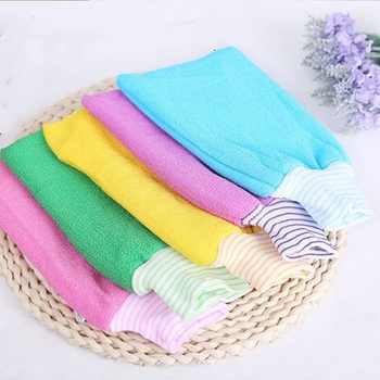 Soothing Beauty erősen hámlasztó fürdőkesztyűk, pamut, univerzális