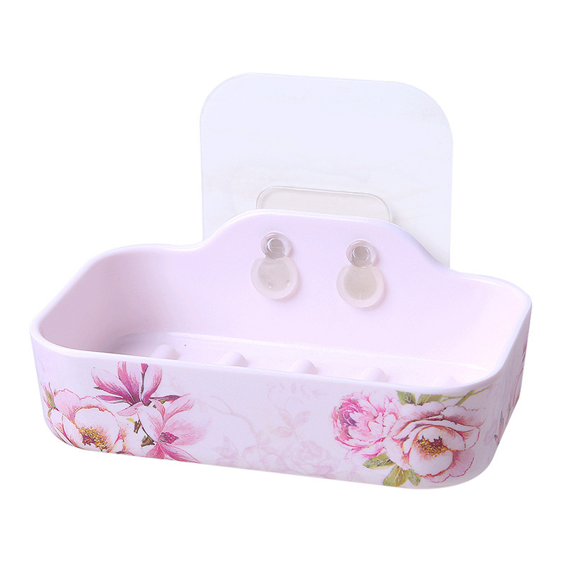 Hill Falra szerelhető szappantartó vákuumos szívókoronggal, lyukasztás nélküli fürdőszobai tároló; anyag: nyom nélküli ragasztócsíkok + melamin; 1 db; testreszabható