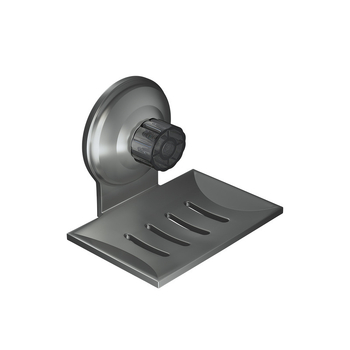 Ruipai fém falra szerelhető szappantartó szívókoronggal, fúrás nélkül, lefolyóval és csúszásmentes felülettel