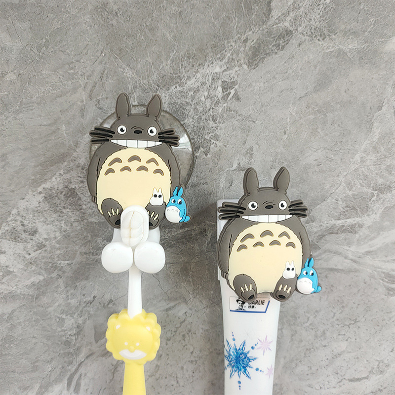 Kreativni set držača za četkicu i pastu Totoro, zidni nosač, kupaonica