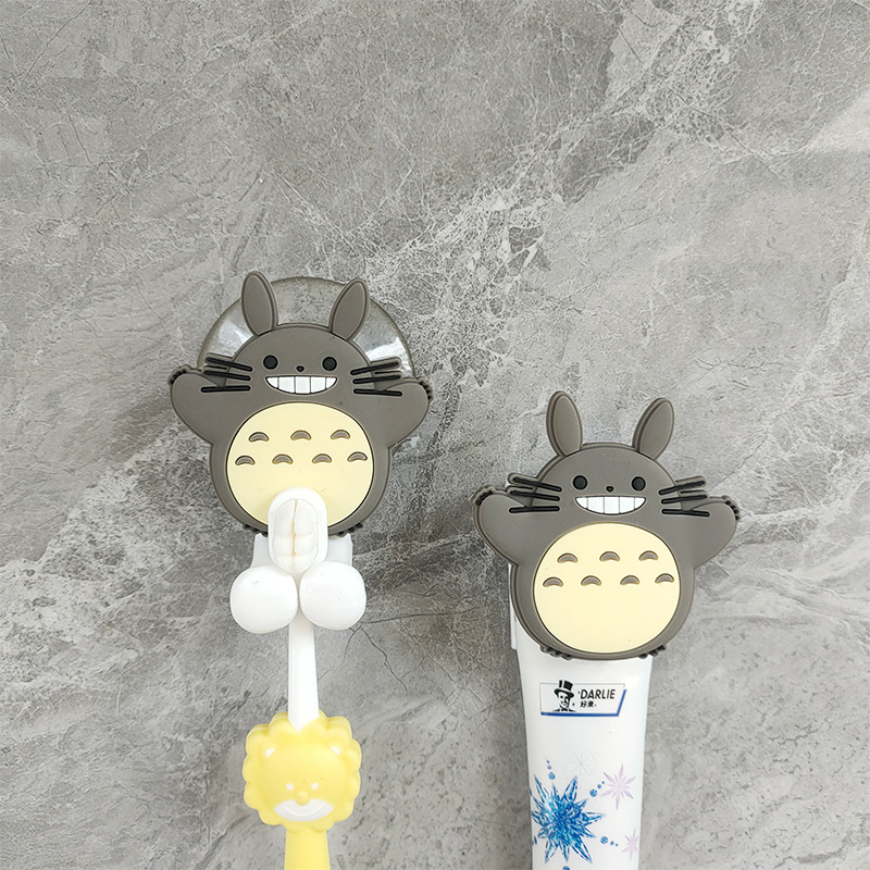 Kreativni set držača za četkicu i pastu Totoro, zidni nosač, kupaonica