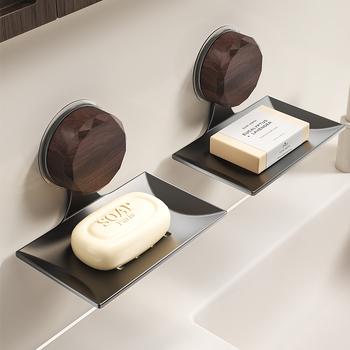 Fali szappantartó doboz szénacélból, fedéllel, fúrás nélkül