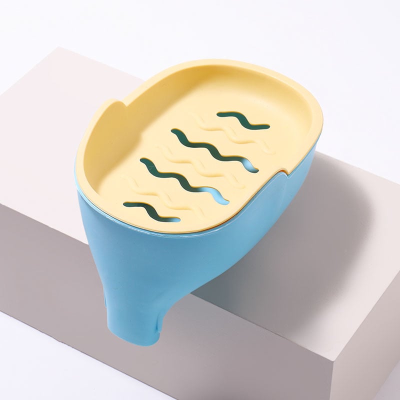 Elefánt ormányos szappan-doboz, műanyagból, fedél nélküli, szívókorong nélkül