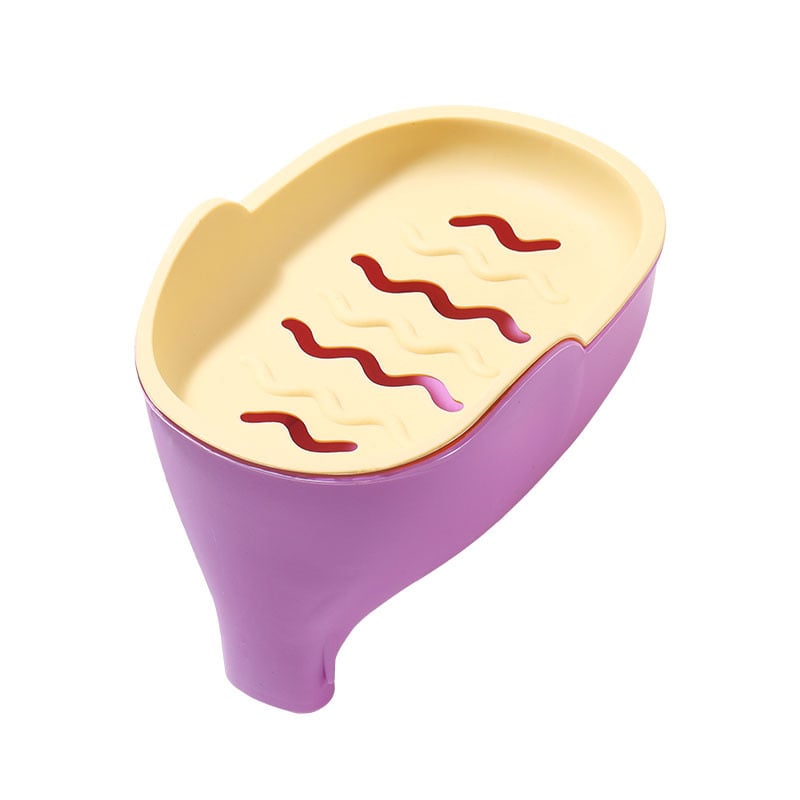 Elefánt ormányos szappan-doboz, műanyagból, fedél nélküli, szívókorong nélkül