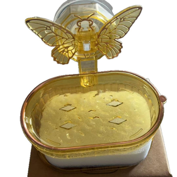 Műanyag lepke alakú szappantartó vákuumos rögzítéssel, dupla rétegű tároló, fúrás nélkül, testre szabható, 100 darabos doboz