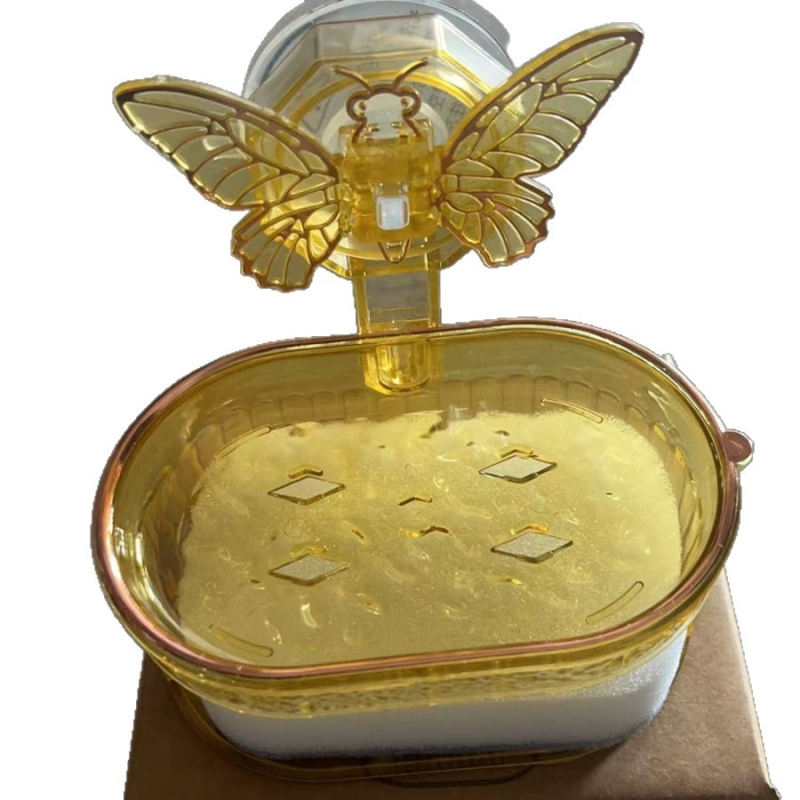 Műanyag lepke alakú szappantartó vákuumos rögzítéssel, dupla rétegű tároló, fúrás nélkül, testre szabható, 100 darabos doboz