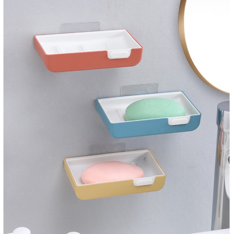 Műanyag szappontartó falra szerelhető szívóval, drenázs, 1 réteg