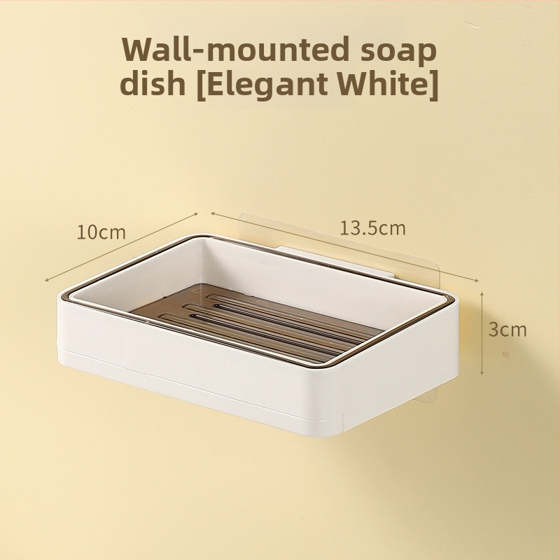 PS anyagú falra szerelhető szappontartó szívókoronggal, logó nyomtatás, személyre szabás elérhető