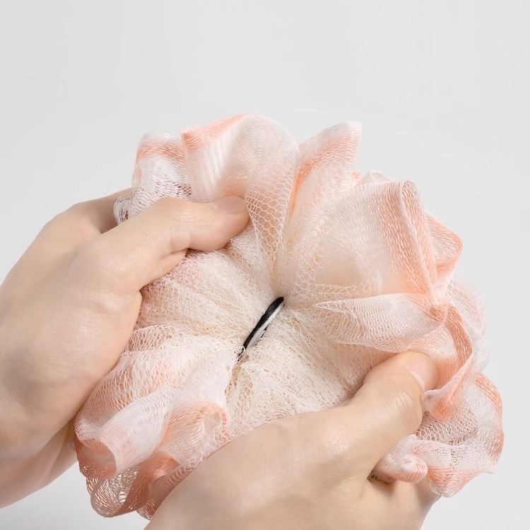 Kuglica za tuširanje od loofa — izuzetno mekana, masaža leđa, sladak dizajn, ne raspada se, za djecu