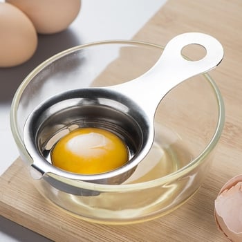 304 rozsdamentes acél tojásfehérje szeparáló, modern minimalista design, logó nyomtatás