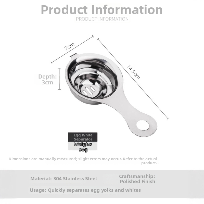 Oddelovač bielkovín z 304 nerezovej ocele, moderný minimalistický dizajn, tlač loga
