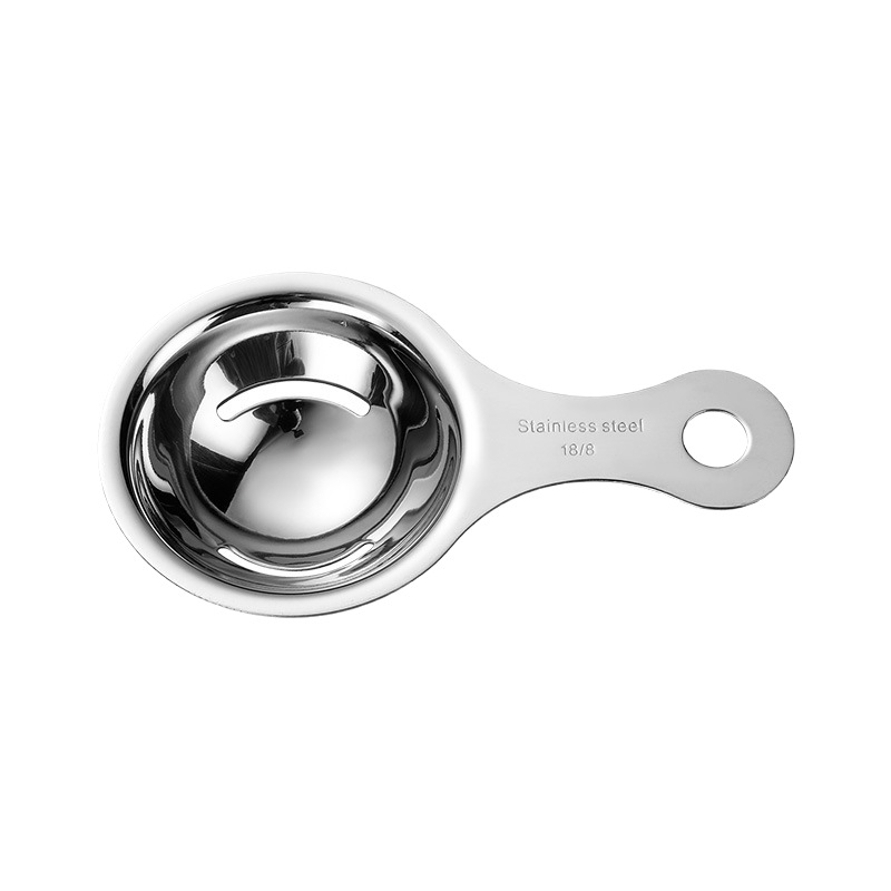 Rozsdamentes acélból készült tojásfehérje- és tojássárgája-elválasztó — Mengyi, modern minimális dizájn, nem elektromos