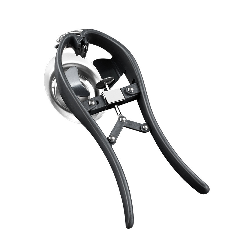 Tojássárgája- és fehérje szeparáló, tojásnyitó – rozsdamentes acél 304, kézi működtetésű, logó nyomtatás elérhető