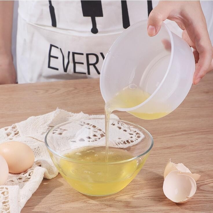 Tojásszeparáló szűrővel rendelkező tál – Li Chengpai, műanyag, modern és egyszerű konyhai eszköz