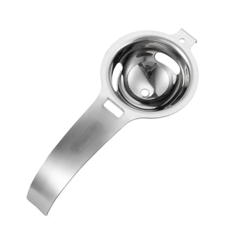 Tojássárgája–fehérje szétválasztó, rozsdamentes acélból, nem elektromos, nyomtatott logóval, testreszabható, modern minimalista stílus