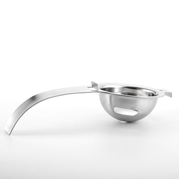 Tojássárgája–fehérje szétválasztó, rozsdamentes acélból, nem elektromos, nyomtatott logóval, testreszabható, modern minimalista stílus