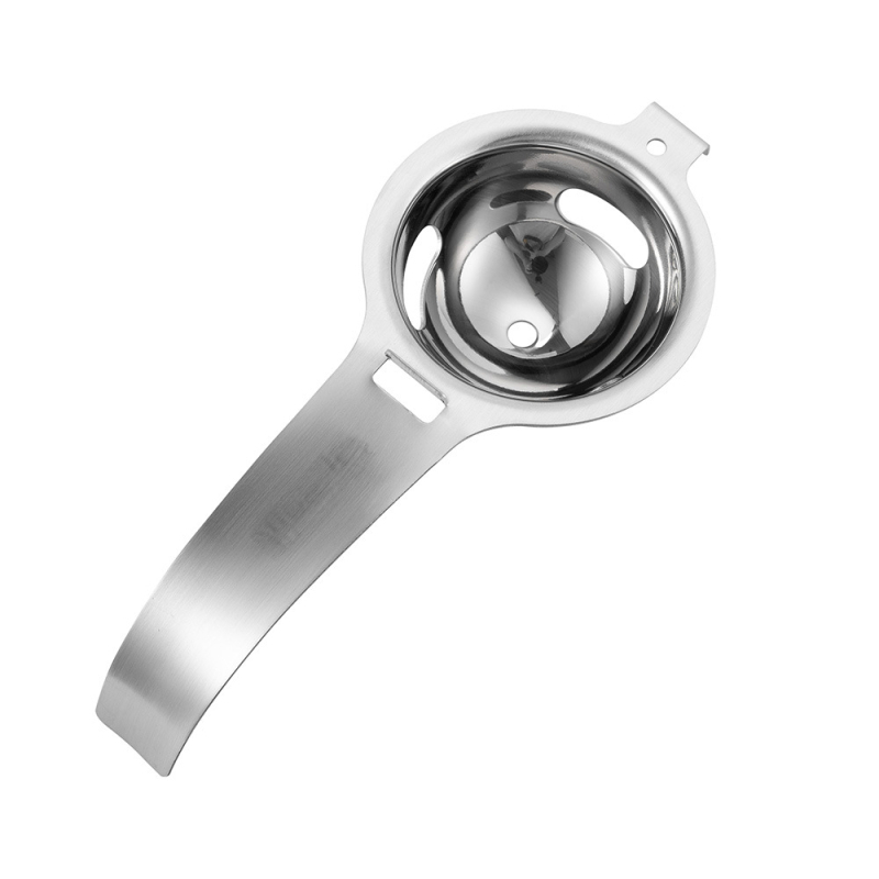 Tojássárgája–fehérje szétválasztó, rozsdamentes acélból, nem elektromos, nyomtatott logóval, testreszabható, modern minimalista stílus