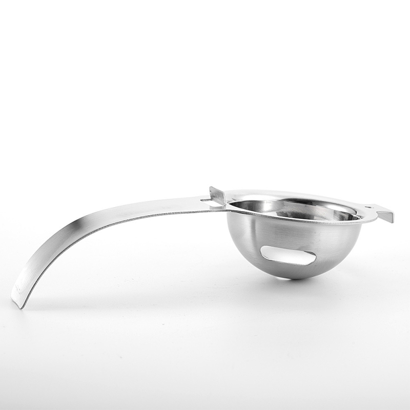 Tojássárgája–fehérje szétválasztó, rozsdamentes acélból, nem elektromos, nyomtatott logóval, testreszabható, modern minimalista stílus