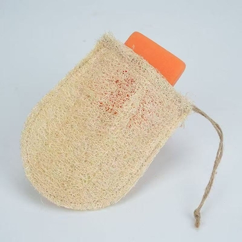 Torba za sapun od loofah s pjenastom mrežom, debela kupka eksfolirajući sapun za odrasle, prilagodljivo
