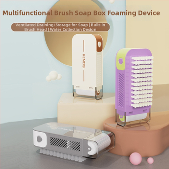 ABS szappantartó doboz drenázs és kefés görgővel, fedéllel, 90 darabos csomag, logó nyomtatás lehetséges