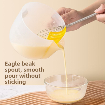 Rizs mosó szűrős mérőedény tojásfolyadék elválasztóval – konyhai eszköz, modern minimalist stílus, elektromos nélkül