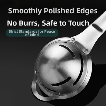 Oddelovač žĺtka a bielkovín zo vajíčka – nerezová oceľ, ručné kuchynské náčinie na pečenie, K03980