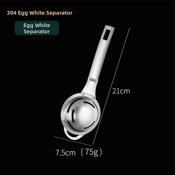Oddelovač žĺtka a bielkovín zo vajíčka – nerezová oceľ, ručné kuchynské náčinie na pečenie, K03980
