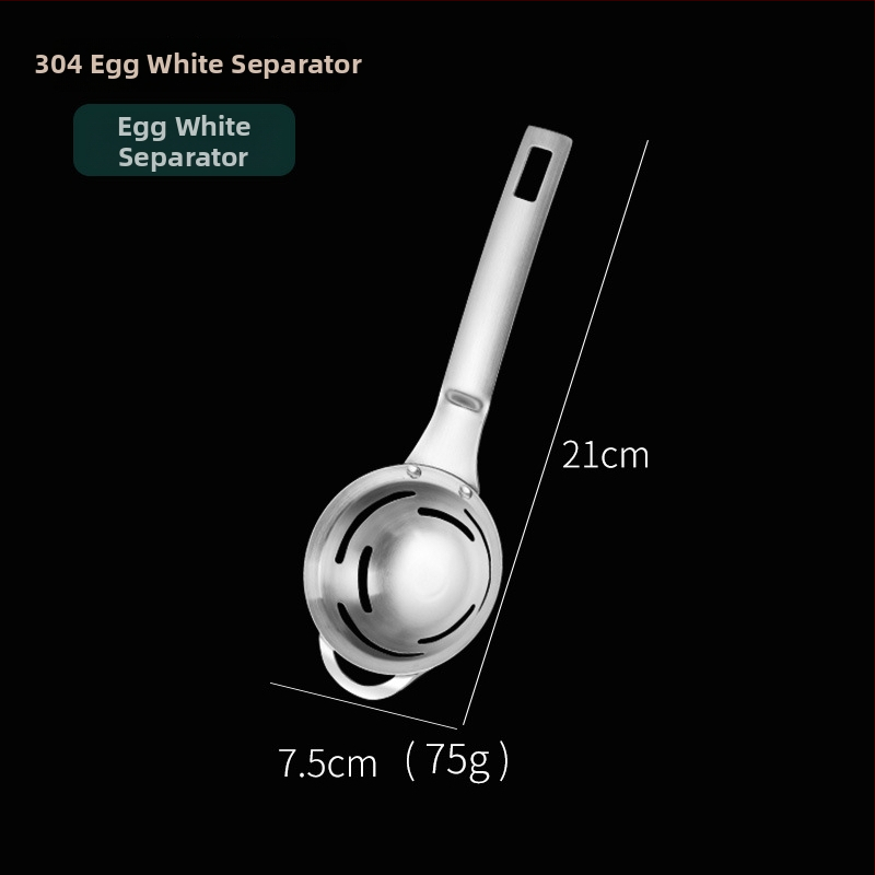 Oddelovač žĺtka a bielkovín zo vajíčka – nerezová oceľ, ručné kuchynské náčinie na pečenie, K03980