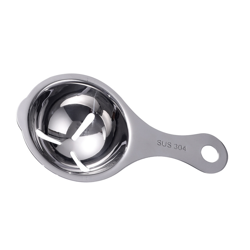 Rozsdamentes acél tojássárgája és fehérje szeparáló, tojásfolyadék szűrő, Yi Hua Xing konyhai eszköz, kézi működtetés, modern egyszerű design