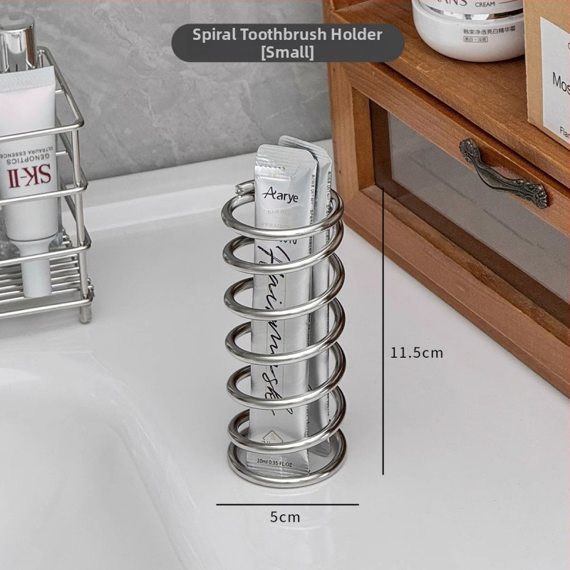 Fogkefetartó UV-sterilizációval, fémből készült fürdőszobai rendező szívókorongos rögzítéssel és lefolyókosárral